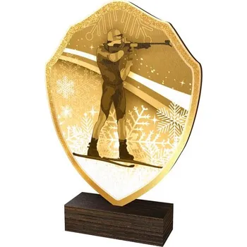 Poháry Bauer Dřevěná plaketa TFRW298 | Biatlon