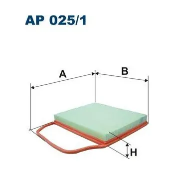 Vzduchový filtr Vzduchový filtr FILTRON AP 025/1