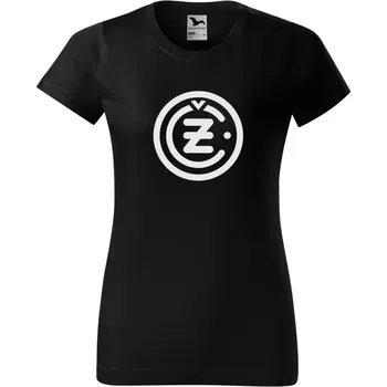 Dámské tričko Čezeta ČZ 4TD - černá / S / bílá