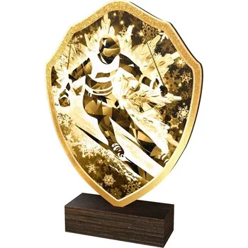 Poháry Bauer Dřevěná plaketa TFRW254 | Sjezdové lyžování