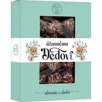 Cukrovinka Bonboniéra 150g mléčná oříšková- DĚDOVI (dárková bonboniéra )
