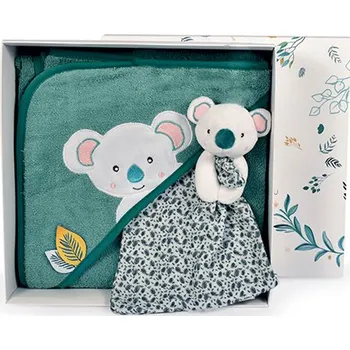 Hračka pro nejmenší Doudou et Compagnie Paris Doudou Dárková sada - plyšová koala s osuškou