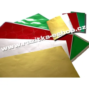 Kancelář Shiny | Reliéfní hvězdičky arch A4 50mm - Barva hvězdiček zlatá