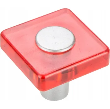 PLASTOVÁ NÁBYTKOVÁ ÚCHYTKA ČTVEREC ORANŽOVÁ