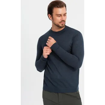 Pánské oblečení Pánský svetr OMBRE OM-SWTN-0125 NAVY BLUE S
