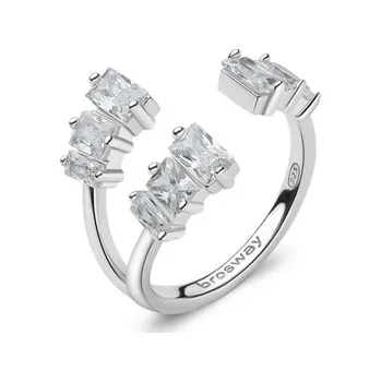 Prsten Stříbrný prsten Brosway Fancy Infinite White FIW20 + dárek zdarma