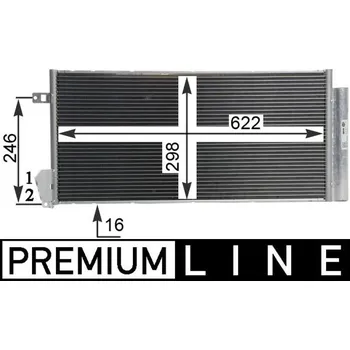 Výparník klimatizace Kondenzátor, klimatizace MAHLE AC 634 000P