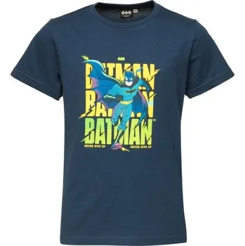 Chlapecké triko Warner Bros BATMAN NEVER GIVE UP 164/170 Tmavě modrá, Žlutá, Modrá