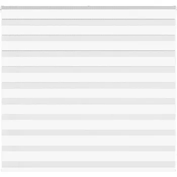 vidaXL Zebra roleta bílá 165x100 cm šířka látky 160,9 cm polyester