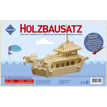 ostatní stavebnice Pebaro - stavebnice dřevěná - dračí loď