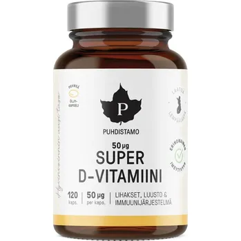 Puhdistamo Super Vitamin D 2000 IU 120 cps.
