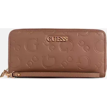 Peněženka GUESS dámská větší peněženka Harleston hnědá
