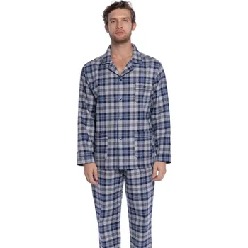 Pánské pyžamo GUASCH Pánské pyžamo PAULO Barva: Tmavě modrá, Velikost: 4XL