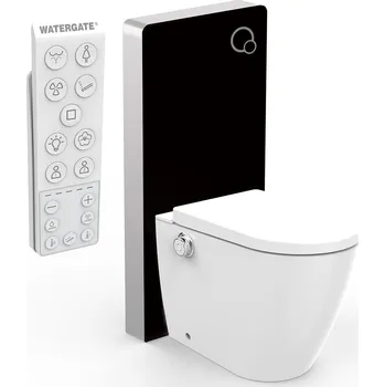 WC sada WATERGATE INTEGRA+ Premium stojící toaleta + WATERGATE KOMBI BLOCK BLACK WALL WC modul WG-KBBF150PF