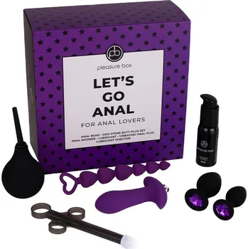 Dárková sada anální Dream Toys Pleasure Box LET’S GO ANAL černá - s kupónem KUP15 cena 824 Kč + extra diskrétní expedice