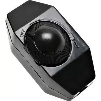 vypínač Otočný kabelový stmívač černý, 80W