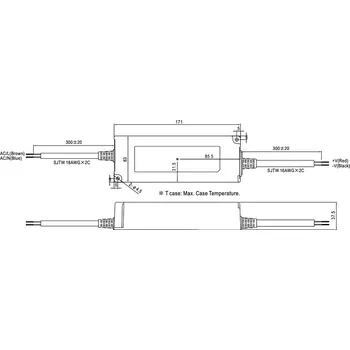 Napájecí zdroj pro osvětlení Napájecí zdroj: spínaný LED 90W 36VDC 21,6÷36VDC 2,5A IP67