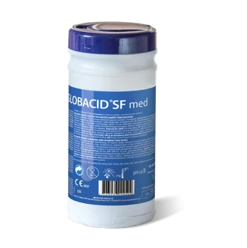 Dezinfekce GLOBACID SF WIPES med bezalkoholové ubrousky dóza (150ks)