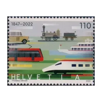 Poštovní známka Swiss post (2022) MiNr. 2821 ** - Švýcarsko - veřejná hromadná doprava