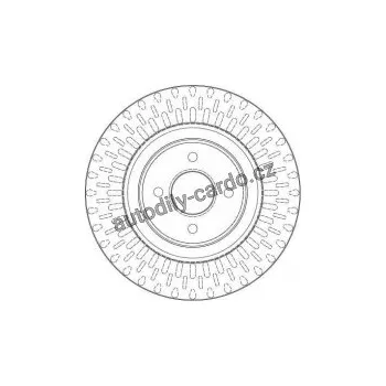 Brzdový kotouč Brzdový kotouč TRW DF4297 - FORD FOCUS RS