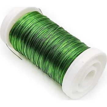 Vázací drát mech-mech.cz Floristický drát hladký - Zelený - 100m