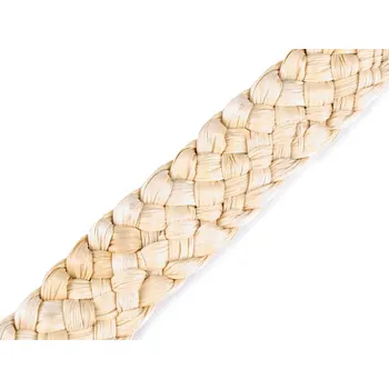 Splétané kukuřičné šustí / popruh šíře 30-35 mm, barva přírodní