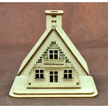 Hra na zahradu Rubíno Kouřící domeček chaloupka s balkónem 10 cm