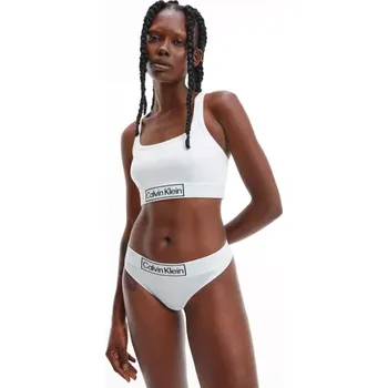 Kalhotky QF6774/100 - tanga Calvin Klein, XS, bílá