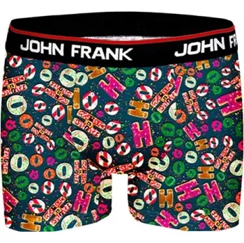 Boxerky JFBD32 - pánské boxerky John Frank, M, mix vzor