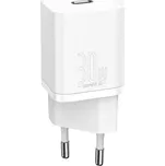 Baseus rychlonabíječka do sítě Super Si USB-C PD QC 30W bílá