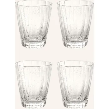 Sklenice Westwing Collection Sada 4 Sklenic Na Vodu Scallop, bílá
