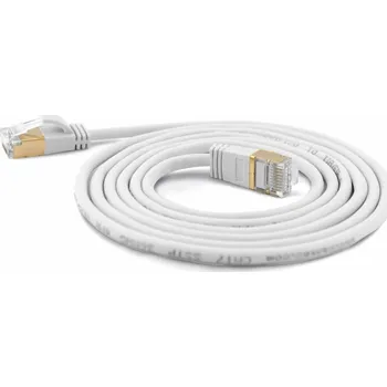 Síťový kabel Wantec Extra dünnesCat.7 RohCable SSTP Patch kabel - 0,2 m - Cat.7 RohCable - S/FTP (S- STP) - RJ- 45 - RJ- 45 - bílý (7114)