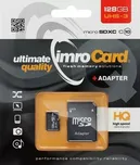 IMRO IM128 paměťová karta 128GB MicroSDXC, Class 10, UHS-3, vysokorychlostní, čtení až 100MB/s