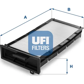 Ventilátor topení a klimatizace Filtr, vzduch v interiéru UFI 53.090.00