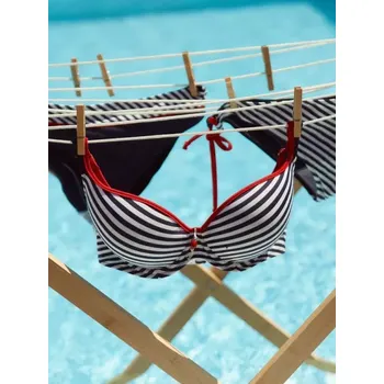 Dámské plavky 89227 - plavková podprsenka Triola, 80 F, modrá