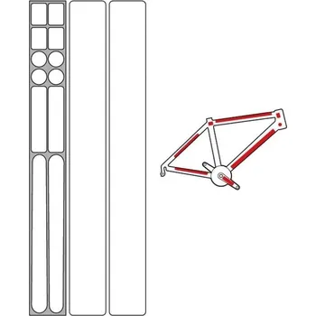 Blatník na kolo Zefal ochrana rámu Skin Armor Matt L (čirá)