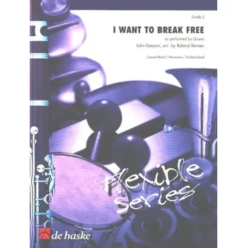 Queen: I Want To Break Free (noty pro čtyřčlenný flexibilní orchestr, party, partitura)