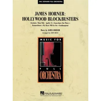 James Horner: Hollywood Blockbusters (noty pro symfonický orchestr, party, partitura)