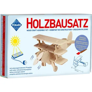 ostatní stavebnice Pebaro - stavebnice se solárním pohonem - trojplošník