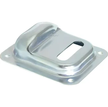 Středový doraz brány s otvorem, pozink, velký, výška 50 mm