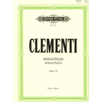 Muzio Clementi: Sonatinas Op.36 (noty na klavír)