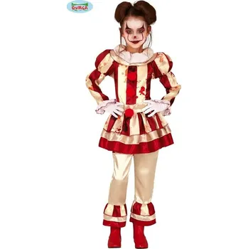Karnevalový kostým Pruhovaný klaun CIRCUS 7-9 let