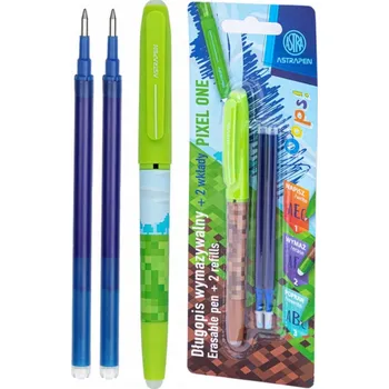AstraPEN Gumovatelné pero OOPS! Pixel One, 0,6mm, modré + 2 náplně, blistr, mix barev, 201023016