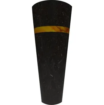 Volně stojící kamenné umyvadlo Perlui- černý mramor s onyxem