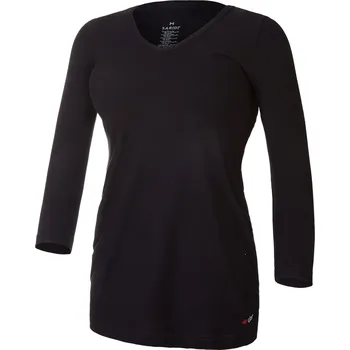 Dámské tričko Little Angel Tričko dámské řasené tenké 3/4 rukáv Outlast® - různé barvy Barva: černá, Velikost: XL