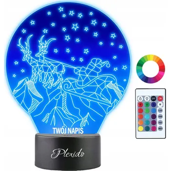 Lampička Plexido vícebarevná Noční lampa