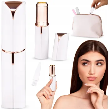 Holicí strojek Depilátor bezdrátový EL_2002 na obličej bílý s funkcí osvětlení