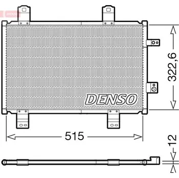 Výparník klimatizace Kondenzátor, klimatizace DENSO DCN44018