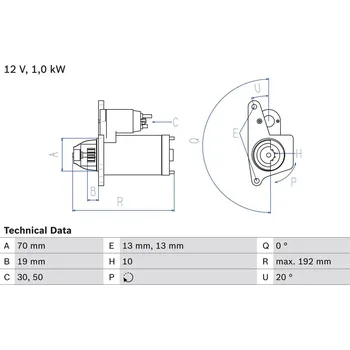 Startér Startér BOSCH 0 986 025 690