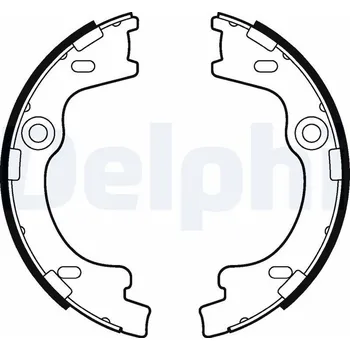 Brzdová čelist Sada brzdových čelistí, parkovací brzda DELPHI LS2012